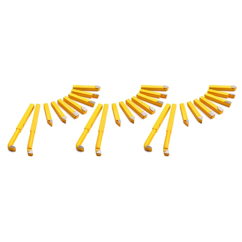 27Pcs YW1 Carbide Brazed Tip Tipped Lathe Cutter Tools 8X8mm Shank High Hardness Turning Milling Welding Bit
27Pcs YW1 Carbide Brazed Tip Tipped Lathe Cutter Tools 8X8mm Shank High Hardness Turning Milling Welding Bit