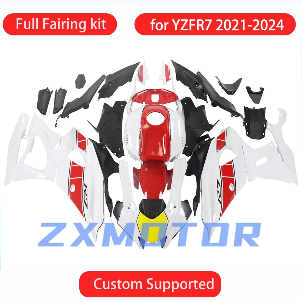 Набор обтекателей для литья под давлением YZF R7 2021 2022 2023 2024, полный комплект пластиковых чехлов для кузова, обтекатели для YAMAHA YZFR7 21-24
Набор обтекателей для литья под давлением YZF R7 2021 2022 2023 2024, полный комплект пластиковых чехлов для кузова, обтекатели для YAMAHA YZFR7 21-24