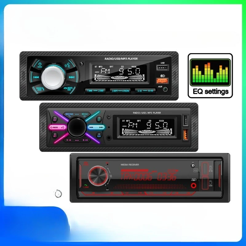 1Din Car Radio MP3 Player Audio Multimedia FM Radio Bluetooth EQ Tuner with LCD Displays Support AUX USB TF Card
1Din Car Radio MP3 Player Audio Multimedia FM Radio Bluetooth EQ Tuner with LCD Displays Support AUX USB TF Card
