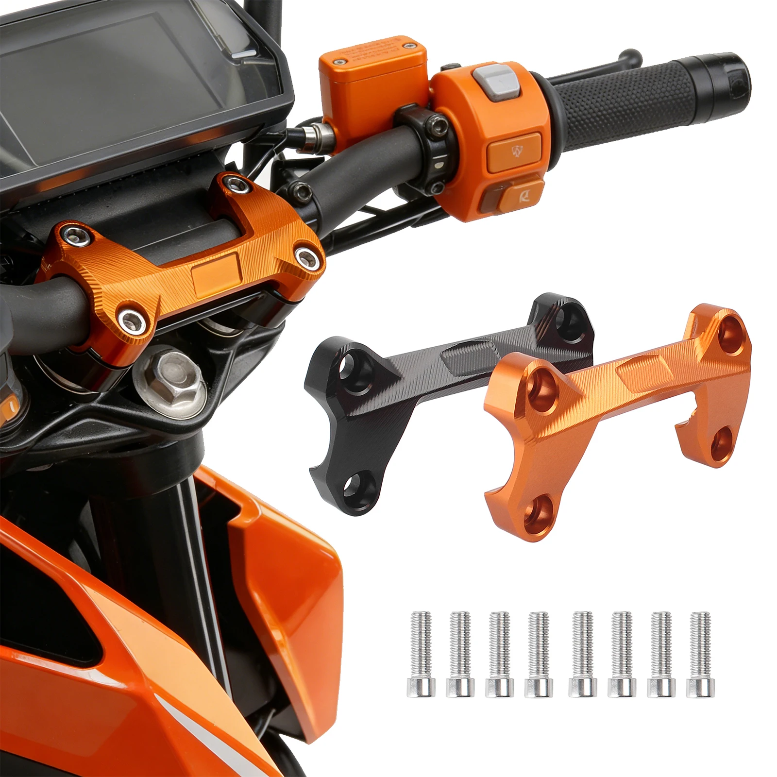 Black/Orange Handlebar Risers Clamp For KTM Duke 125 200 250 390 2006-2015 Universal Motorcycle Accessories Parts
Black/Orange Handlebar Risers Clamp For KTM Duke 125 200 250 390 2006-2015 Universal Motorcycle Accessories Parts