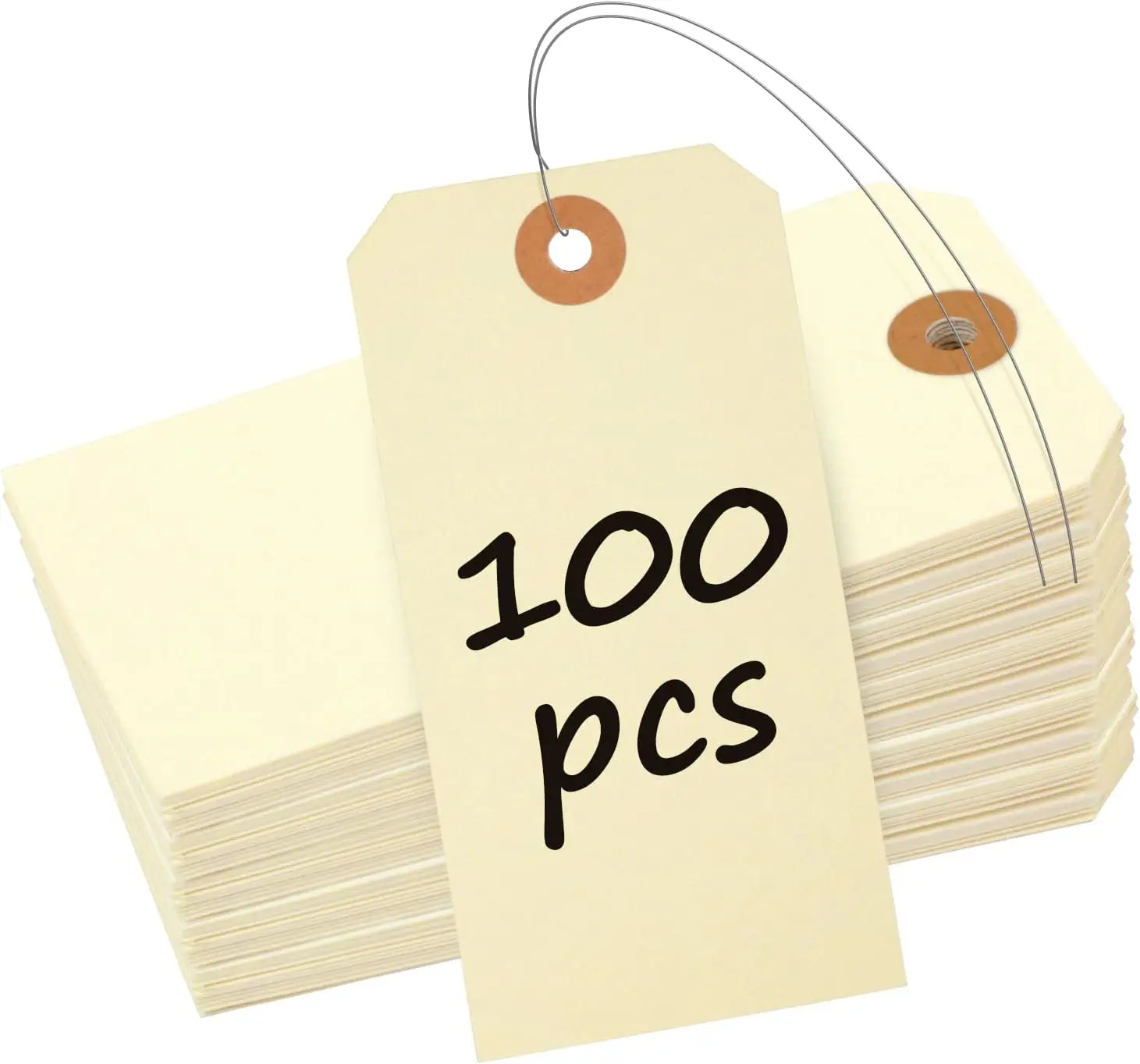 100 Pack Manila Tags with Wire Attached 4.7x2.36 Inch Blank Shipping Tags for Pricing Inventory Labeling
100 Pack Manila Tags with Wire Attached 4.7x2.36 Inch Blank Shipping Tags for Pricing Inventory Labeling
