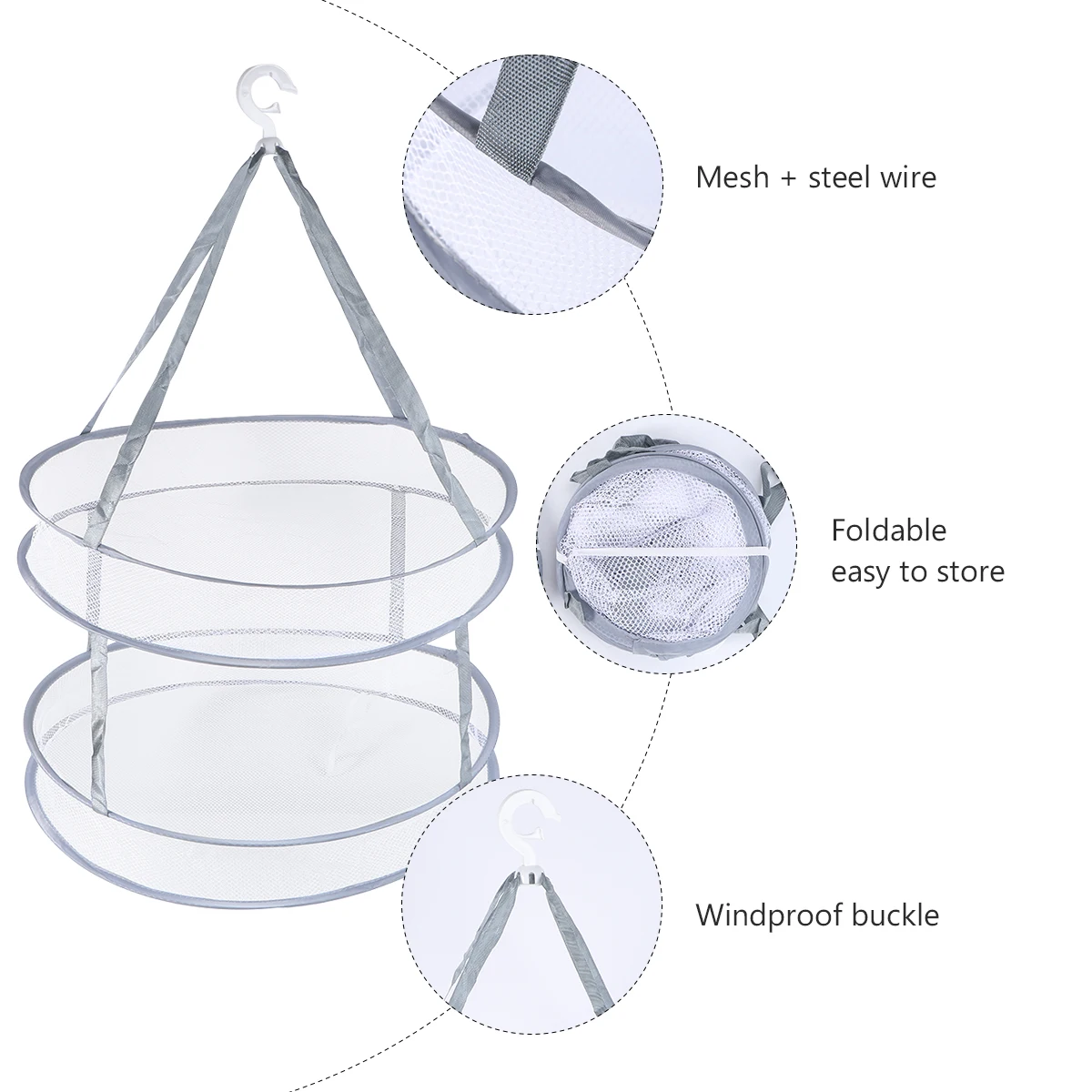 2 Pcs Clothes Basket Household Hangers Socks Tuck Net Drying Sweater Iron Hanging Practical Fold Storage Tools
2 Pcs Clothes Basket Household Hangers Socks Tuck Net Drying Sweater Iron Hanging Practical Fold Storage Tools