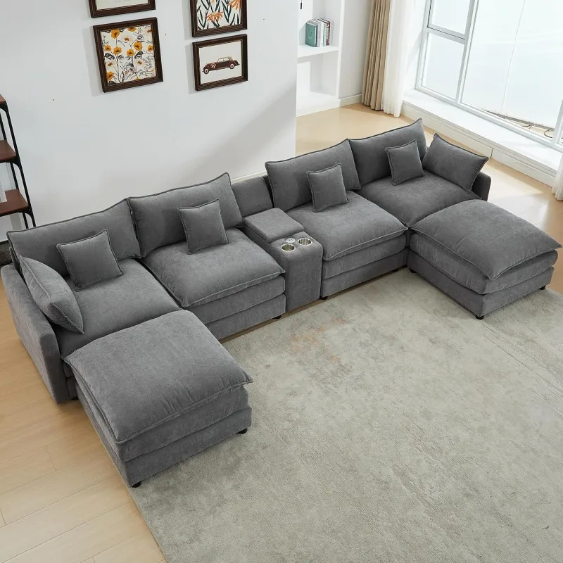 Секции Cloud Couch, 145 дюймов, удобные серые секционные диваны для гостиной, современные пушистые модульные диваны большого размера, Chenill
Секции Cloud Couch, 145 дюймов, удобные серые секционные диваны для гостиной, современные пушистые модульные диваны большого размера, Chenill