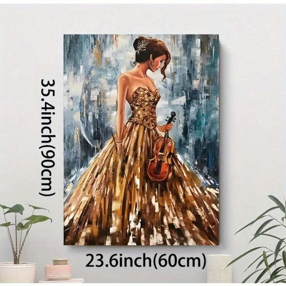 1 шт. постер на холсте в деревянной рамке, абстрактная картина маслом для девочек со скрипкой, декор для дома/офиса/отеля, идеальный подарок
1 шт. постер на холсте в деревянной рамке, абстрактная картина маслом для девочек со скрипкой, декор для дома/офиса/отеля, идеальный подарок