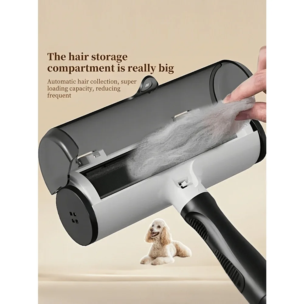 1pc Large Capacity Pet Hair Roller, With Sticky Roller - Manual Lint Remover For Furniture, Car Seats, Bedding - Reusable Pet Hair Cleaning Tool, With Durable Plastic Roller And Fabric Cleaner, Suitable For Pet Owners And Car Use
1pc Large Capacity Pet Hair Roller, With Sticky Roller - Manual Lint Remover For Furniture, Car Seats, Bedding - Reusable Pet Hair Cleaning Tool, With Durable Plastic Roller And Fabric Cleaner, Suitable For Pet Owners And Car Use