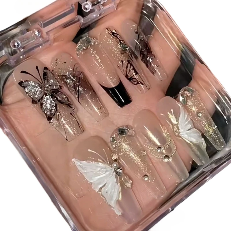 *Clear and gentle white moonlight temperament wind hand-painted three-dimensional butterfly long hand-worn armor disassembly
*Clear and gentle white moonlight temperament wind hand-painted three-dimensional butterfly long hand-worn armor disassembly