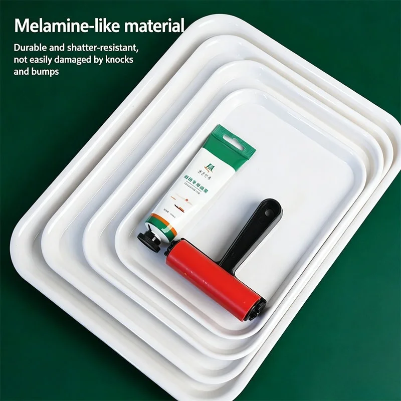 Professional Block Printing Ink Palette Imitation Ceramic Ink Roller Tray Easy Clean Art Supply
Professional Block Printing Ink Palette Imitation Ceramic Ink Roller Tray Easy Clean Art Supply