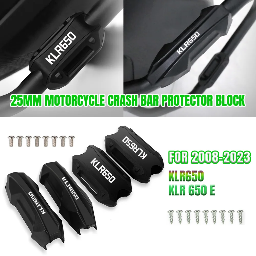 Motorcycle Bumper Engine Guard 25MM Protection Block Crash Bar Decorative For Kawasaki KLR650 KLR 650 E 2008-2023 2022 2021 2020
Motorcycle Bumper Engine Guard 25MM Protection Block Crash Bar Decorative For Kawasaki KLR650 KLR 650 E 2008-2023 2022 2021 2020