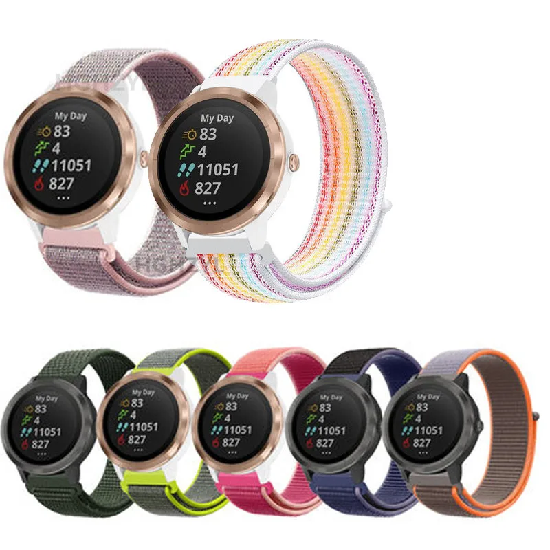 Sports Nylon Loop Band For Xiaomi Mi Smart Watch Straps Women Bracelet For Garmin 255S Music Vivoactive 4S/Venu 2s Tic Watch C2
Sports Nylon Loop Band For Xiaomi Mi Smart Watch Straps Women Bracelet For Garmin 255S Music Vivoactive 4S/Venu 2s Tic Watch C2