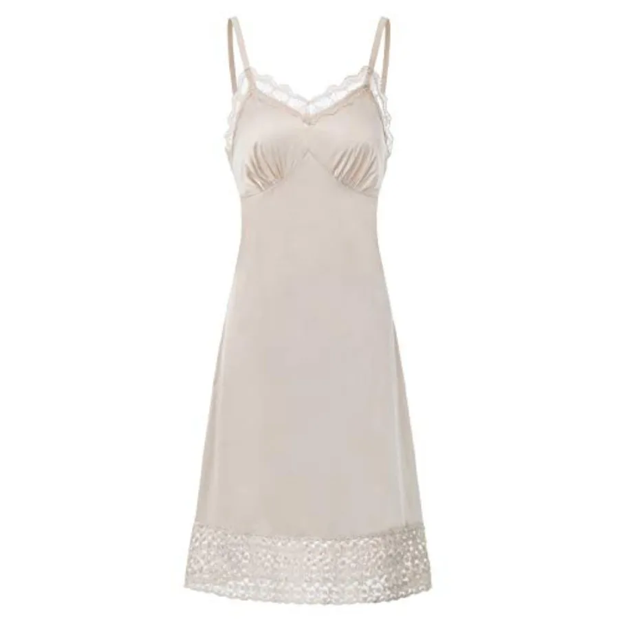Lace Full Slips for Women Under Dresses Adjustable Spaghetti Strap Cami Dress
Lace Full Slips for Women Under Dresses Adjustable Spaghetti Strap Cami Dress