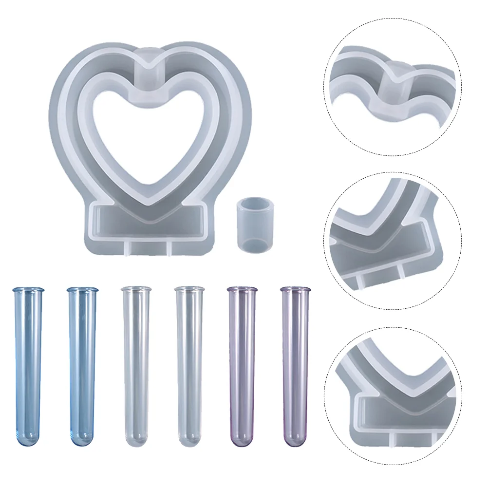 Heart Flower Mold Planters Centerpieces Tube Pot Molds Pots for Plants Test Tubes Hydroponic Epoxy Silicone
Heart Flower Mold Planters Centerpieces Tube Pot Molds Pots for Plants Test Tubes Hydroponic Epoxy Silicone