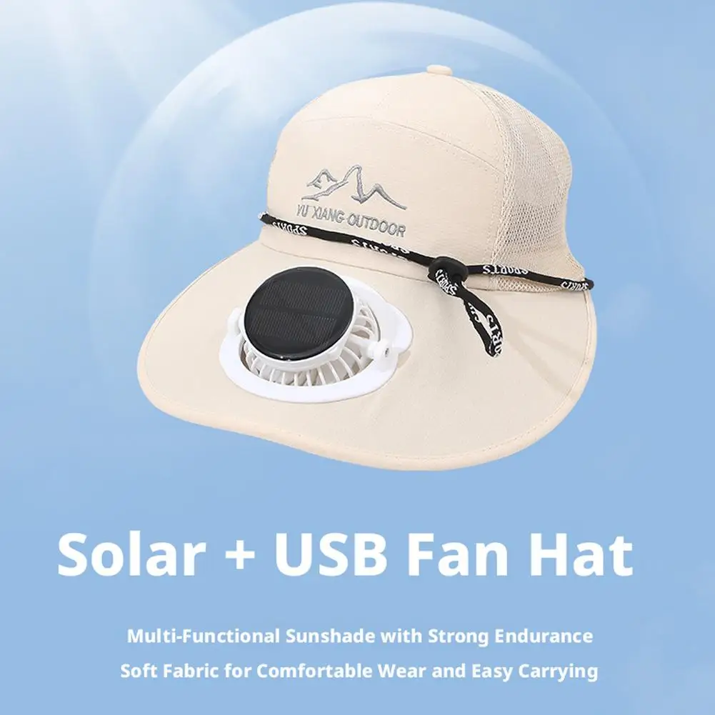 Solar Powered Fan Hat USB Charging Big Brim Sun Protection Cap Breathable Mesh Fishing Hat For Men Women Outdoor Sports Cap Men
Solar Powered Fan Hat USB Charging Big Brim Sun Protection Cap Breathable Mesh Fishing Hat For Men Women Outdoor Sports Cap Men