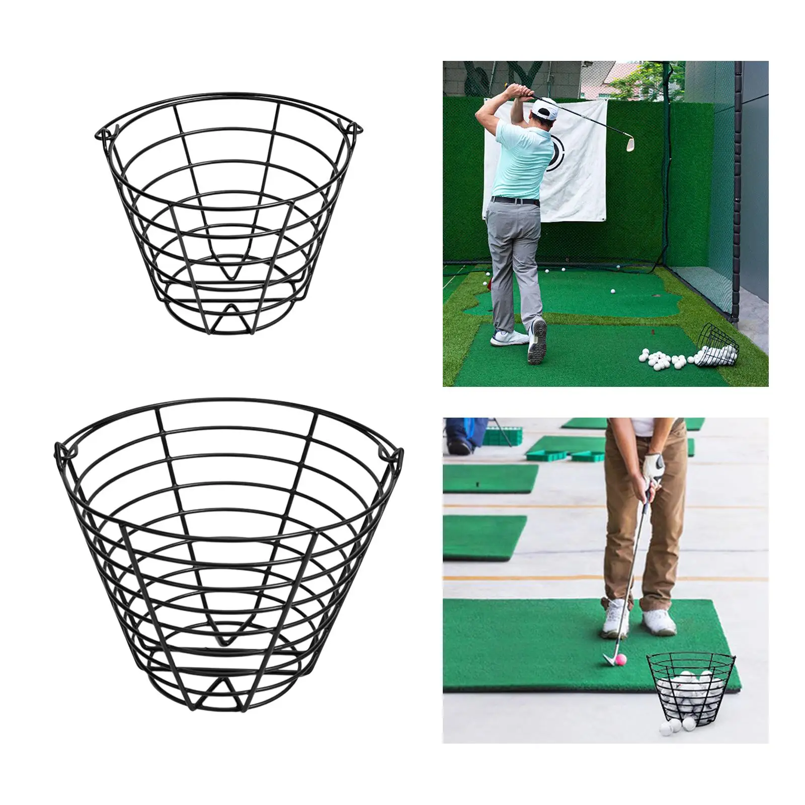 Metal Golf Basket, Golfball Container Golf Ball Basket Golfball Bucket for Training Supplies, Summer Golf Storage, Black
Metal Golf Basket, Golfball Container Golf Ball Basket Golfball Bucket for Training Supplies, Summer Golf Storage, Black