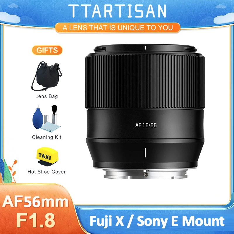 Автофокус TTArtisan 56 мм F1.8 AF, Большая диафрагма для Fuji X XT10 XT4 XS10 XH5 Sony E A6600 alpha6400 A7C A7MIV A7R Nikon Z
Автофокус TTArtisan 56 мм F1.8 AF, Большая диафрагма для Fuji X XT10 XT4 XS10 XH5 Sony E A6600 alpha6400 A7C A7MIV A7R Nikon Z