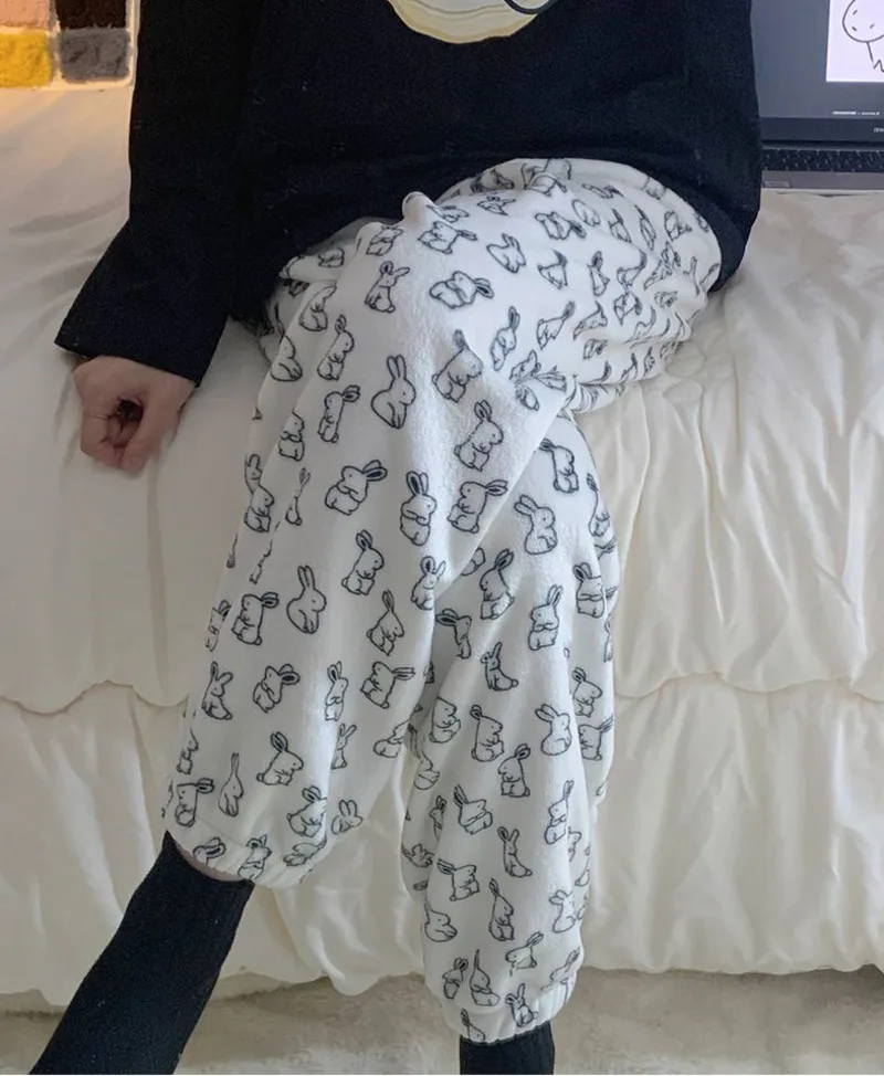 Kawaii животные Кролик Плюшевые Пушистые Pjs пижамы брюки женские милые белые домашние брюки зимние теплые Y 2k Харадзюку фланелевые пижамы
Kawaii животные Кролик Плюшевые Пушистые Pjs пижамы брюки женские милые белые домашние брюки зимние теплые Y 2k Харадзюку фланелевые пижамы