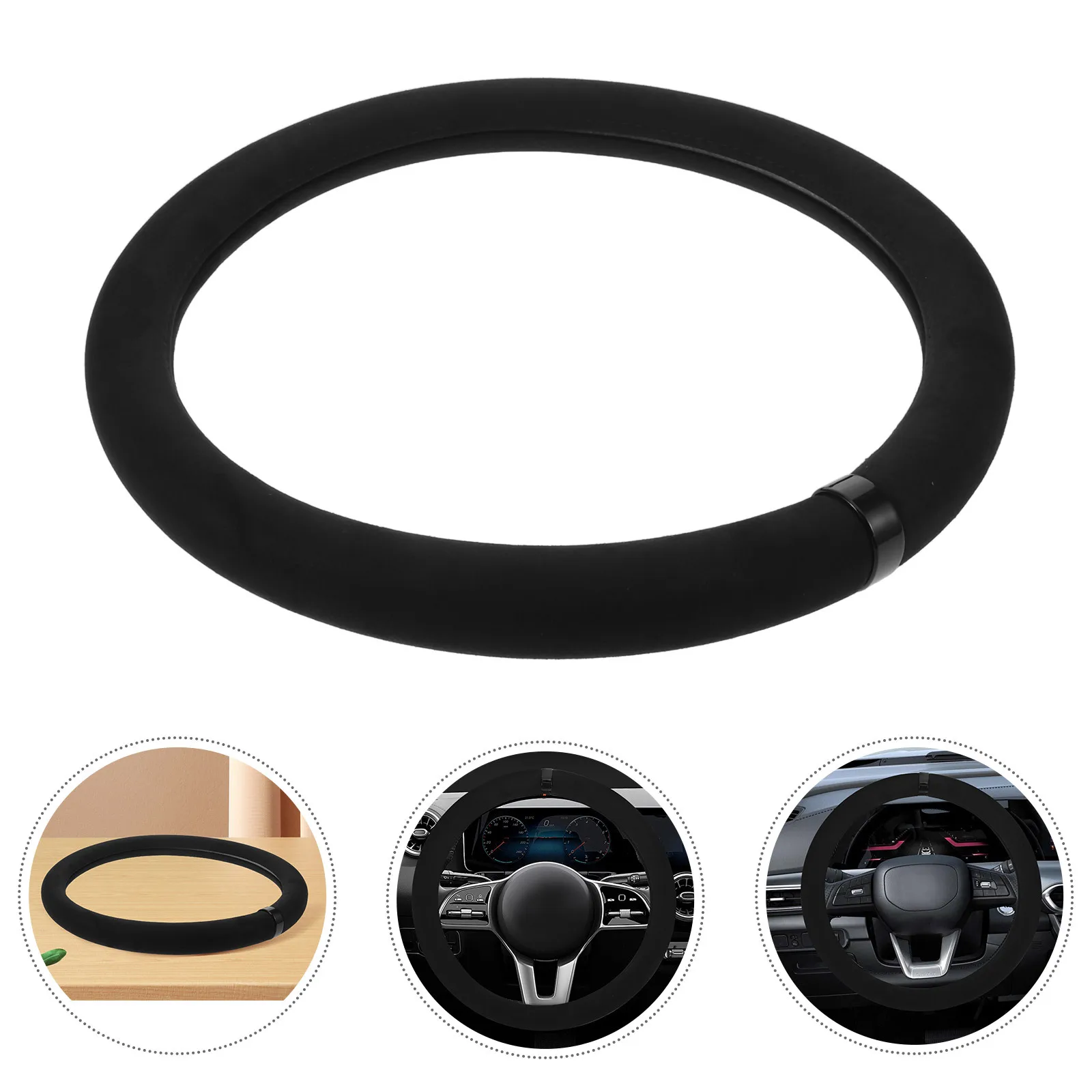 All Seasons Anti Skid Suede Steering Wheel Cover Universal Car DIY Skidproof Winter Summer Protector Black Steering Wheel Cover
All Seasons Anti Skid Suede Steering Wheel Cover Universal Car DIY Skidproof Winter Summer Protector Black Steering Wheel Cover