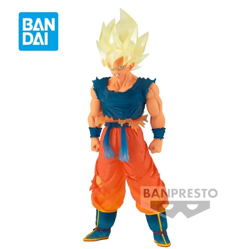 Оригинальные светоотражающие фигурки Bandai Dragon Ball Z Son Goku SSJ, коллекционные украшения, игрушки, подарок на день рождения, 17 см
Оригинальные светоотражающие фигурки Bandai Dragon Ball Z Son Goku SSJ, коллекционные украшения, игрушки, подарок на день рождения, 17 см