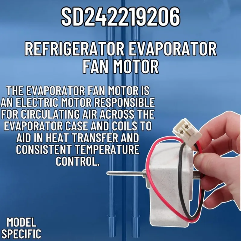 B83B-242219206 Refrigerator Evaporator Fan Blade For Refrigerator 242219206 - Compatible With AP6976197 PS12731386
B83B-242219206 Refrigerator Evaporator Fan Blade For Refrigerator 242219206 - Compatible With AP6976197 PS12731386
