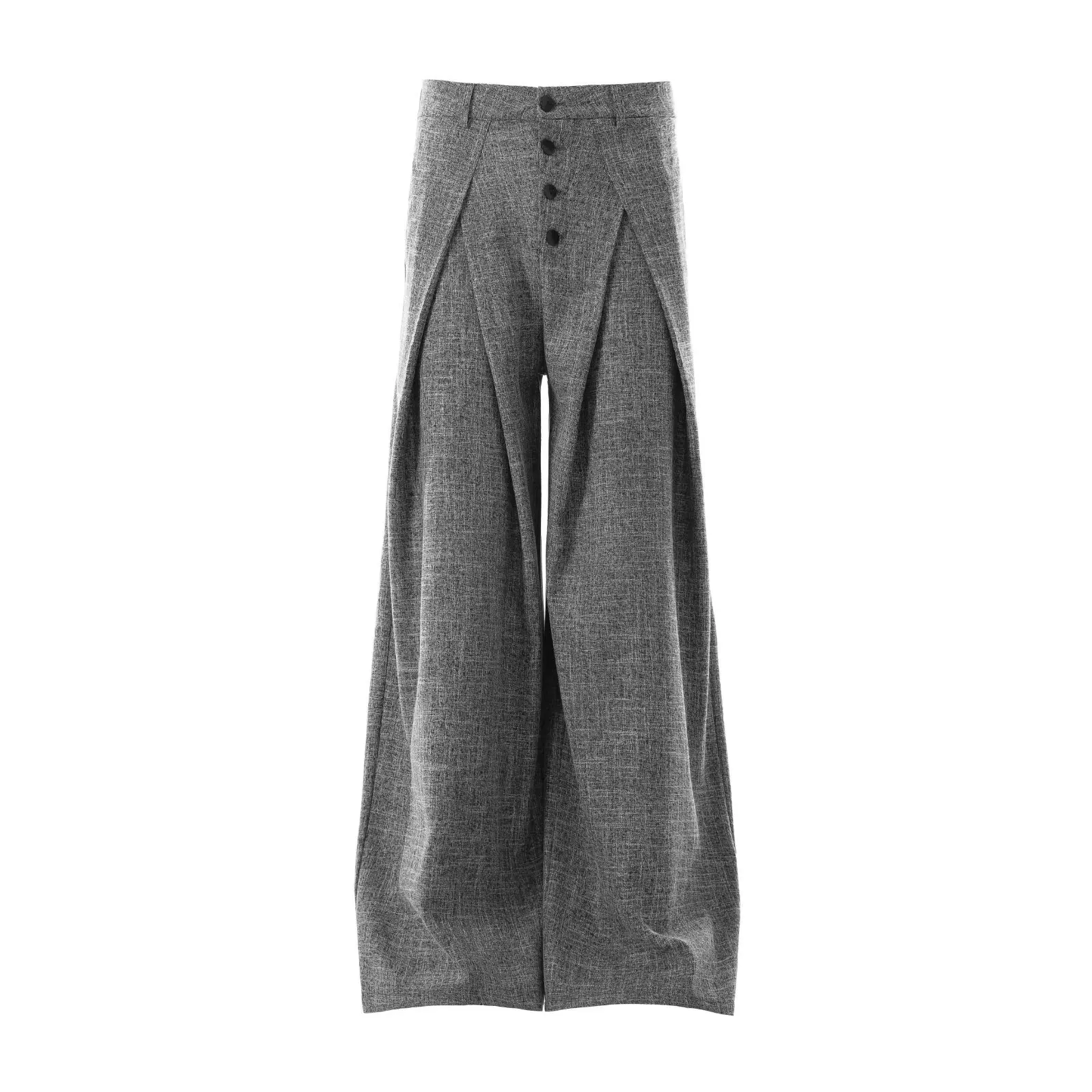 Elegant Grey Button-Up Casual Wide Leg Pants Women's Early Autumn New Style Retro Versatile Loose Slimming Drapey Trousers
Elegant Grey Button-Up Casual Wide Leg Pants Women's Early Autumn New Style Retro Versatile Loose Slimming Drapey Trousers