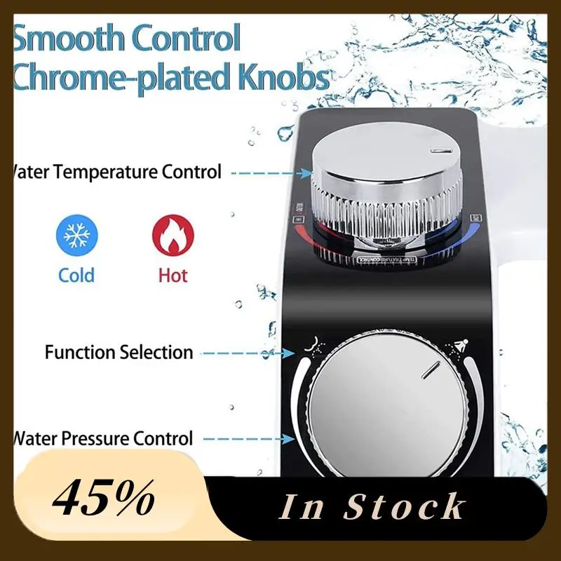 Bidet Attachment For Toilet ,Cold & Hot Dual Nozzle Water Non-Electric Bidet Toilet Attachment White+Black , 3-8 Europe
Bidet Attachment For Toilet ,Cold & Hot Dual Nozzle Water Non-Electric Bidet Toilet Attachment White+Black , 3-8 Europe