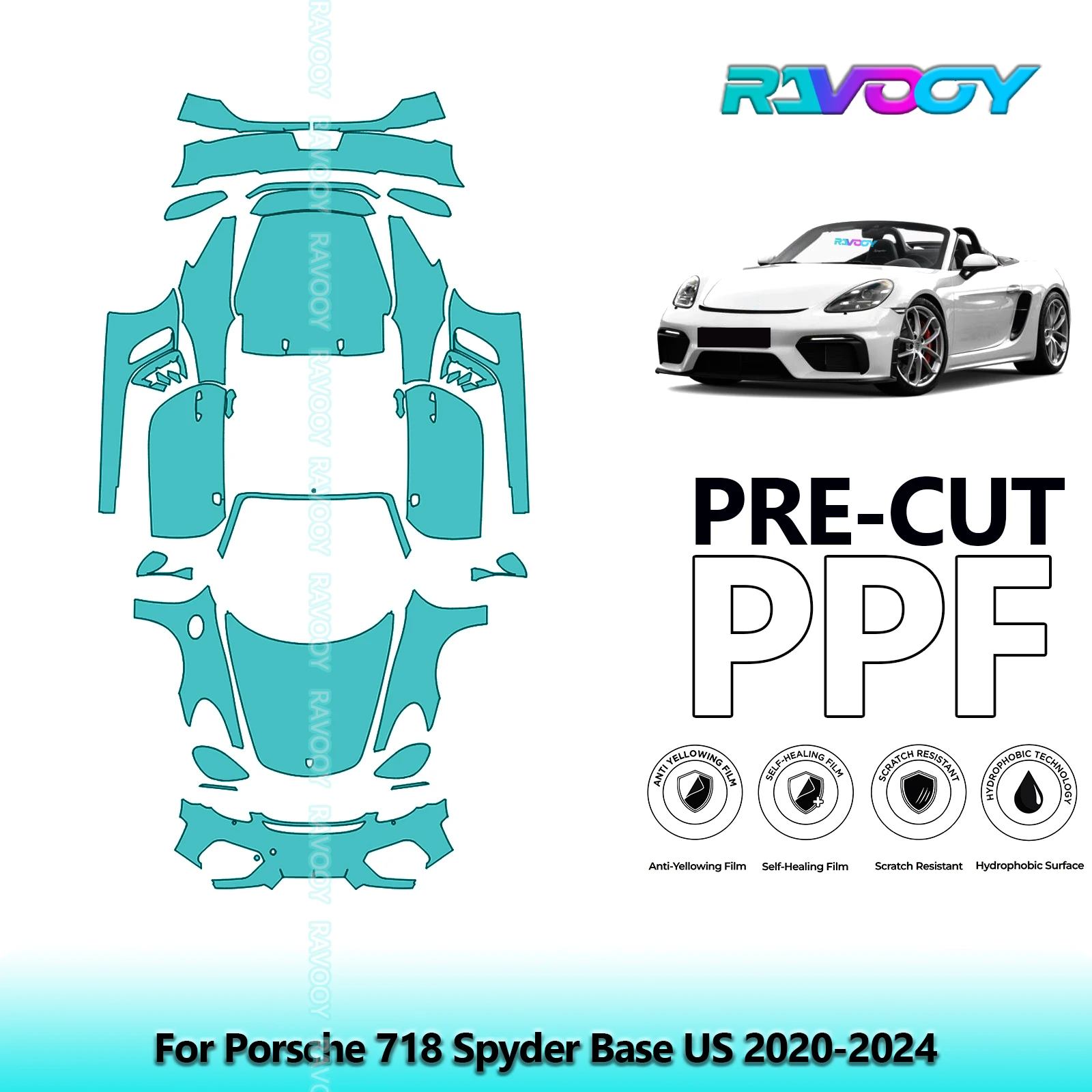 Полный автомобильный прозрачный бюстгальтер для Porsche 718 Spyder Base США 2020-2024 8,5 мил, предварительно вырезанная защитная пленка для краски PPF
Полный автомобильный прозрачный бюстгальтер для Porsche 718 Spyder Base США 2020-2024 8,5 мил, предварительно вырезанная защитная пленка для краски PPF