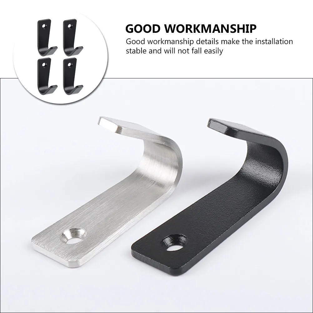 4 pcs Black Stainless Steel Hooks Clothes Towel Coat Hanger Wall Mount Bathroom Kitchen Heavy Duty Rust Proof Storage Decor Home
4 pcs Black Stainless Steel Hooks Clothes Towel Coat Hanger Wall Mount Bathroom Kitchen Heavy Duty Rust Proof Storage Decor Home