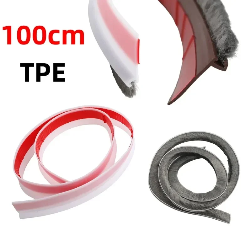 100cm TPE Door Bottom Seal Strip Brown/White/Gray/Black Door Bottom Seam Special Seal Strip Brush Furniture Hardware Accessories
100cm TPE Door Bottom Seal Strip Brown/White/Gray/Black Door Bottom Seam Special Seal Strip Brush Furniture Hardware Accessories