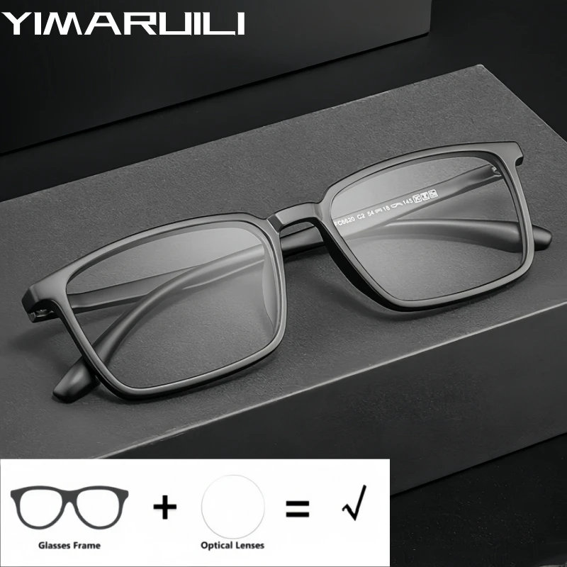 YIMARUILI TR90 Optical Prescription Reading Glasses Men and Women Square Myopia Hyperopia Progressive Recipe Eyeglasses 6620CF
YIMARUILI TR90 Optical Prescription Reading Glasses Men and Women Square Myopia Hyperopia Progressive Recipe Eyeglasses 6620CF