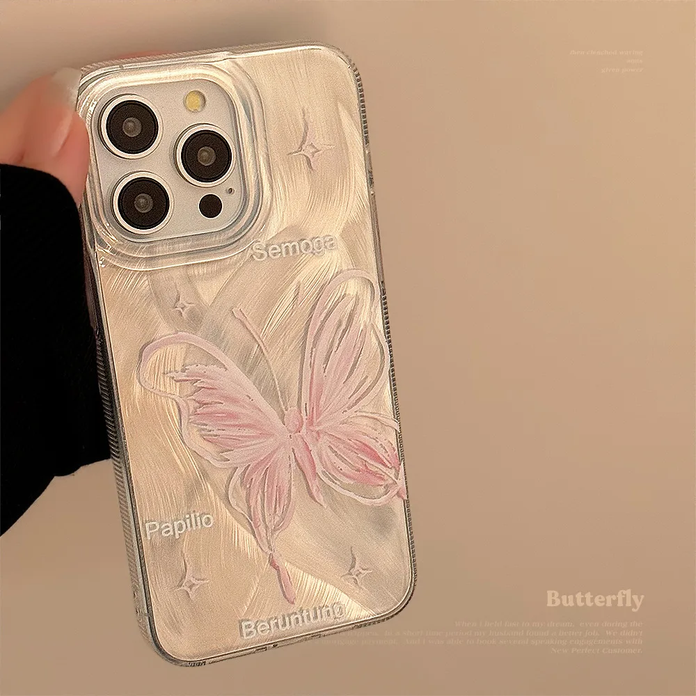 Girl Silver Feather Butterfly Suitable for Apple 15Promax Phone Case for iPhone 16 Anti Drop 12 Hard 14 Fairy
Girl Silver Feather Butterfly Suitable for Apple 15Promax Phone Case for iPhone 16 Anti Drop 12 Hard 14 Fairy