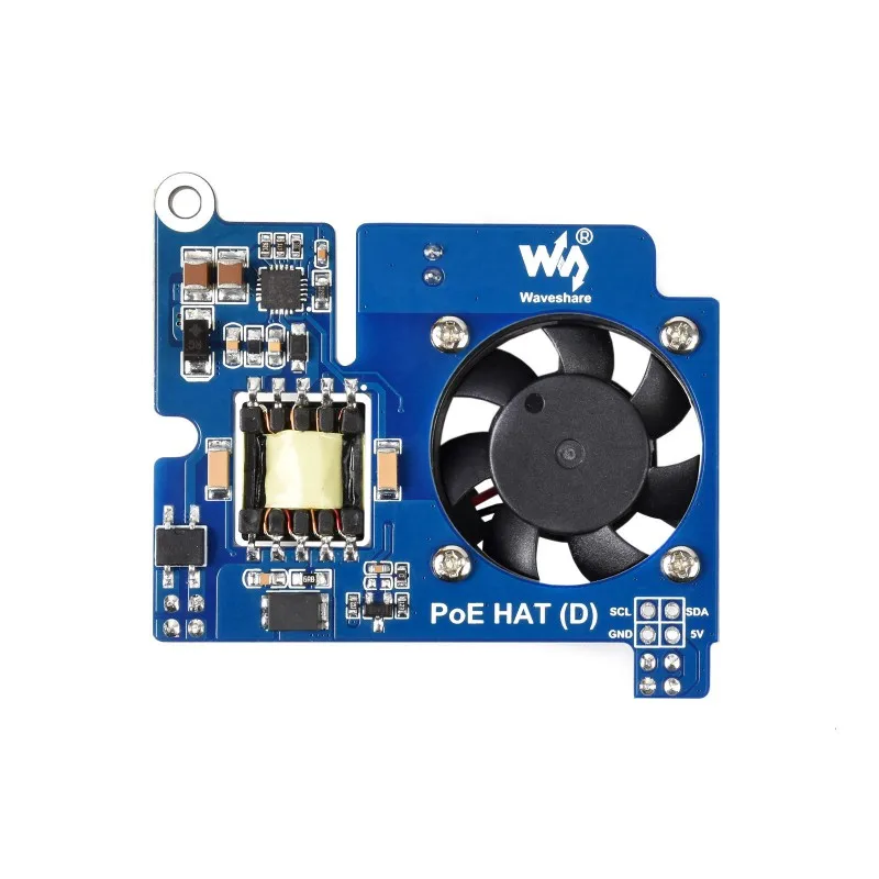 Power over Ethernet HAT Support 802.3af PoE Network Expansion Board with Cooling Fan Compatible for Raspberry Pi 4B 3B+
Power over Ethernet HAT Support 802.3af PoE Network Expansion Board with Cooling Fan Compatible for Raspberry Pi 4B 3B+