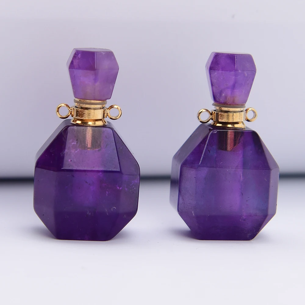 APDGG 2 Pcs Natural Purple Amethyst Quartz Perfume bottle Charms Pendant Jewelry DIY
APDGG 2 Pcs Natural Purple Amethyst Quartz Perfume bottle Charms Pendant Jewelry DIY