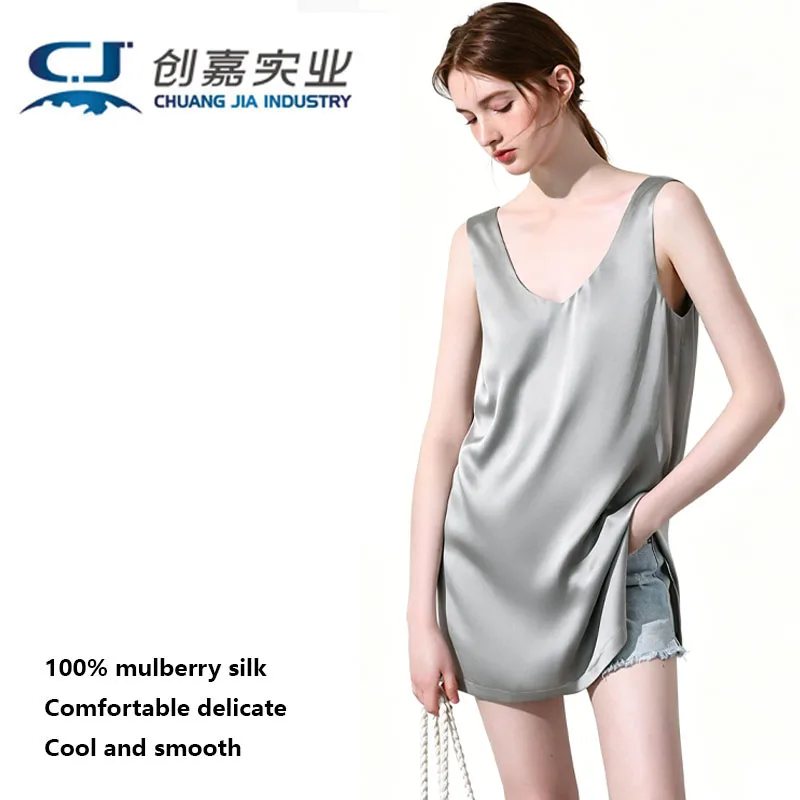 100% Silk Women's Blouse - Simple Style V-neck Casual Top - Cool and Comfortable in Summer - Smooth and Lustrous - Lightweight
100% Silk Women's Blouse - Simple Style V-neck Casual Top - Cool and Comfortable in Summer - Smooth and Lustrous - Lightweight