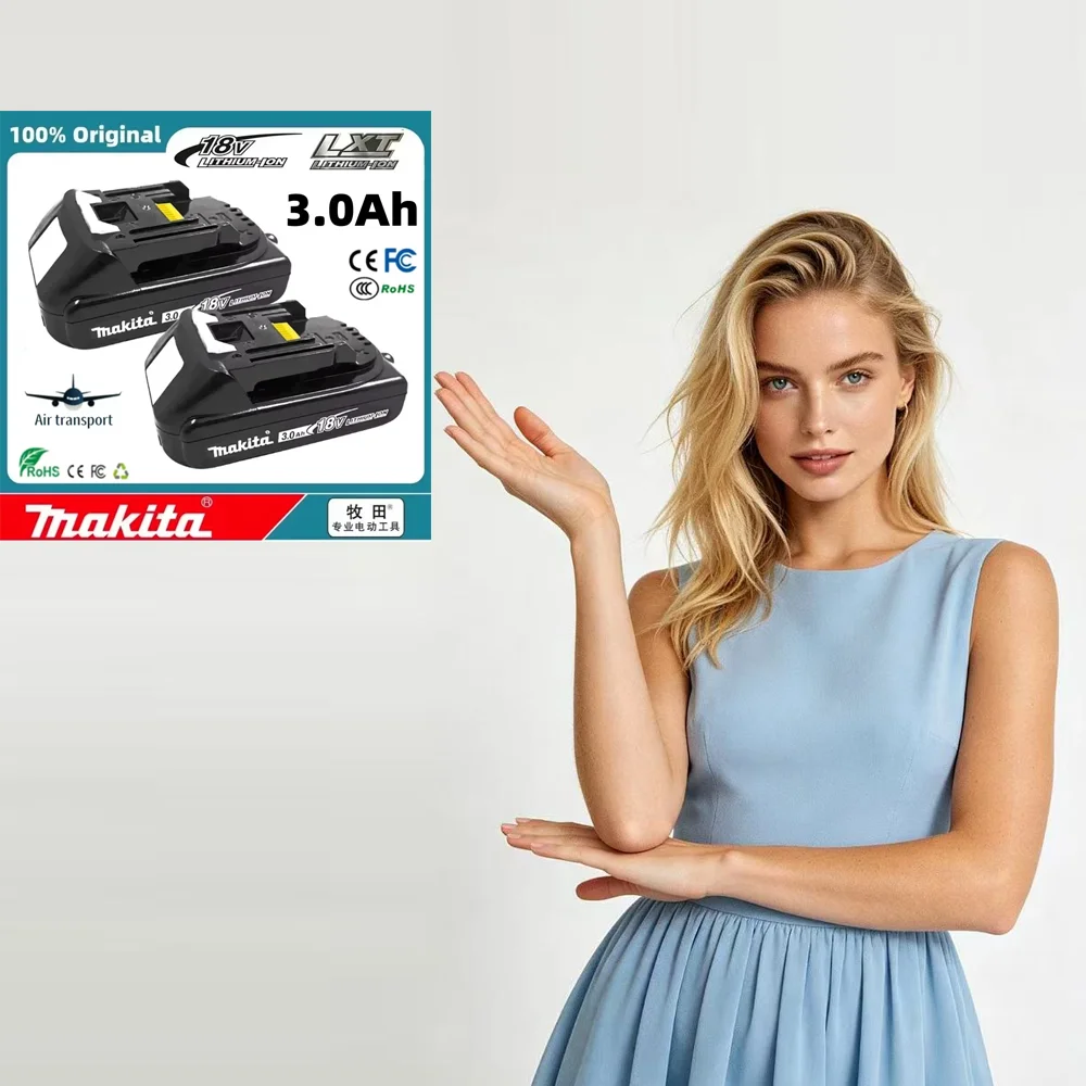 18v ⌚ Makita 3.0ah battery and charger BL1860 BL1850B BL1850 BL1840 BL1830 Replaced with Makita 18650 3000mAh power tool
18v ⌚ Makita 3.0ah battery and charger BL1860 BL1850B BL1850 BL1840 BL1830 Replaced with Makita 18650 3000mAh power tool