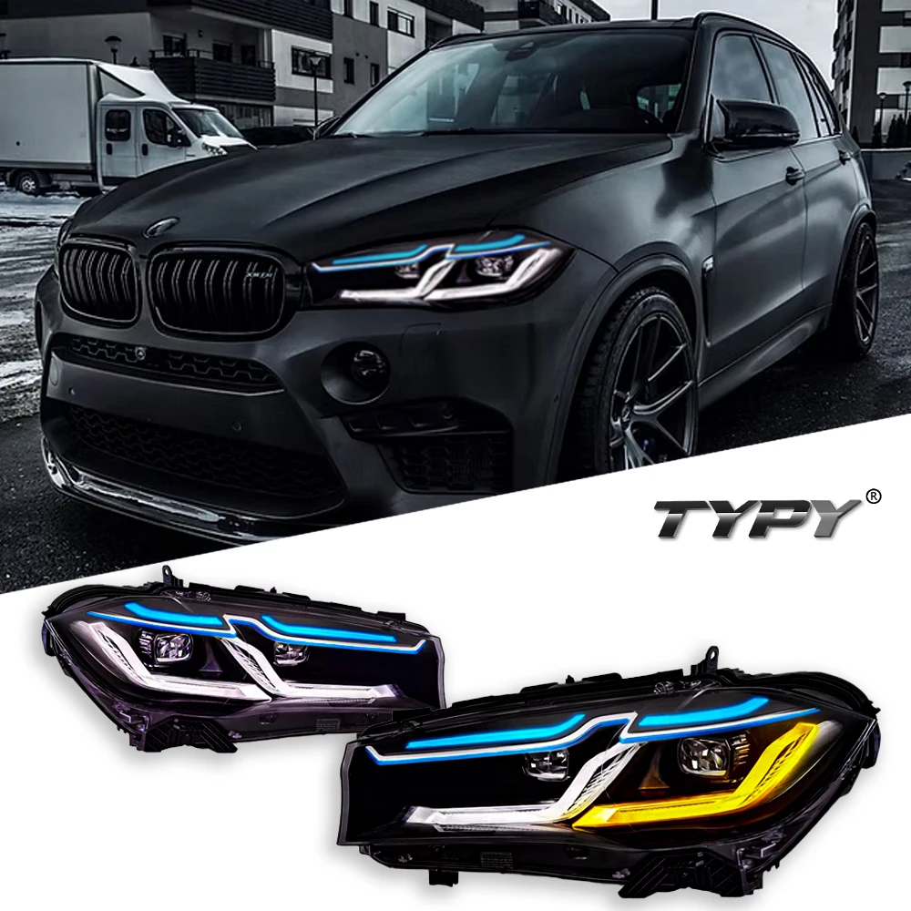 TYPY Car For BMW X5 F15 Headlights 2014-2018 Upgrade Modified to New DRL Dynamic Turn Signal LED Headlight Auto Accessories
TYPY Car For BMW X5 F15 Headlights 2014-2018 Upgrade Modified to New DRL Dynamic Turn Signal LED Headlight Auto Accessories