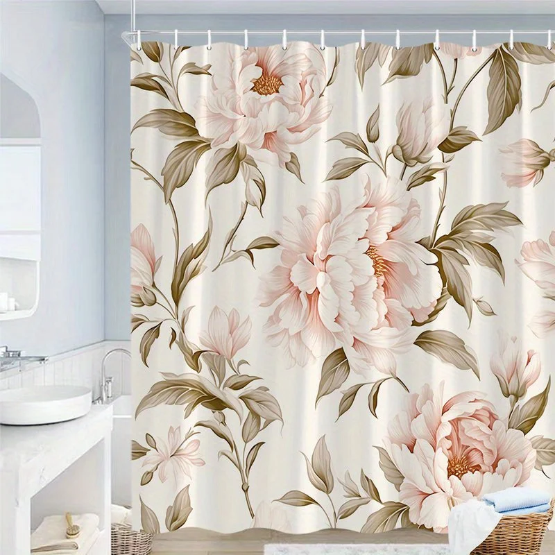 1 шт. занавеска для душа с рисунком розового пиона, полиэфирная ткань, можно стирать в машине, подходит для украшения ванной комнаты
1 шт. занавеска для душа с рисунком розового пиона, полиэфирная ткань, можно стирать в машине, подходит для украшения ванной комнаты