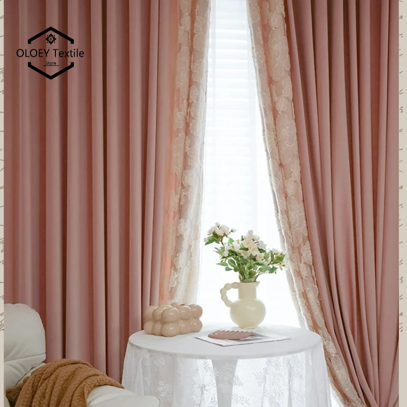 Vintage Pink Velvet French Lace 3D Embroidery Curtains for Royal Bedroom Living Room French Window Custom Made Sheer Drapes
Vintage Pink Velvet French Lace 3D Embroidery Curtains for Royal Bedroom Living Room French Window Custom Made Sheer Drapes
