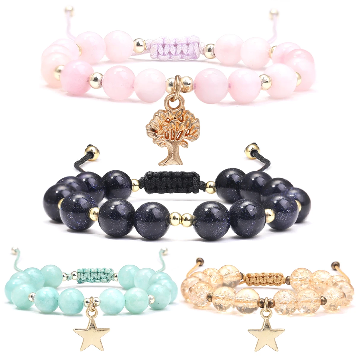 Fashionable Natural Crystal Stone Bracelet, Natural Stone Beads Bracelet for Men and Women Valentine's Day Gift
Fashionable Natural Crystal Stone Bracelet, Natural Stone Beads Bracelet for Men and Women Valentine's Day Gift