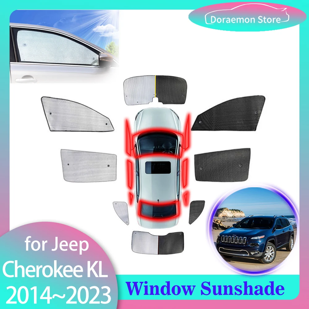 Full Covers Sunshades For Jeep Cherokee KL Latitude Limited 2014~2023 Sun Shade Windshields Curtain Window Visor Mat Accessories
Full Covers Sunshades For Jeep Cherokee KL Latitude Limited 2014~2023 Sun Shade Windshields Curtain Window Visor Mat Accessories