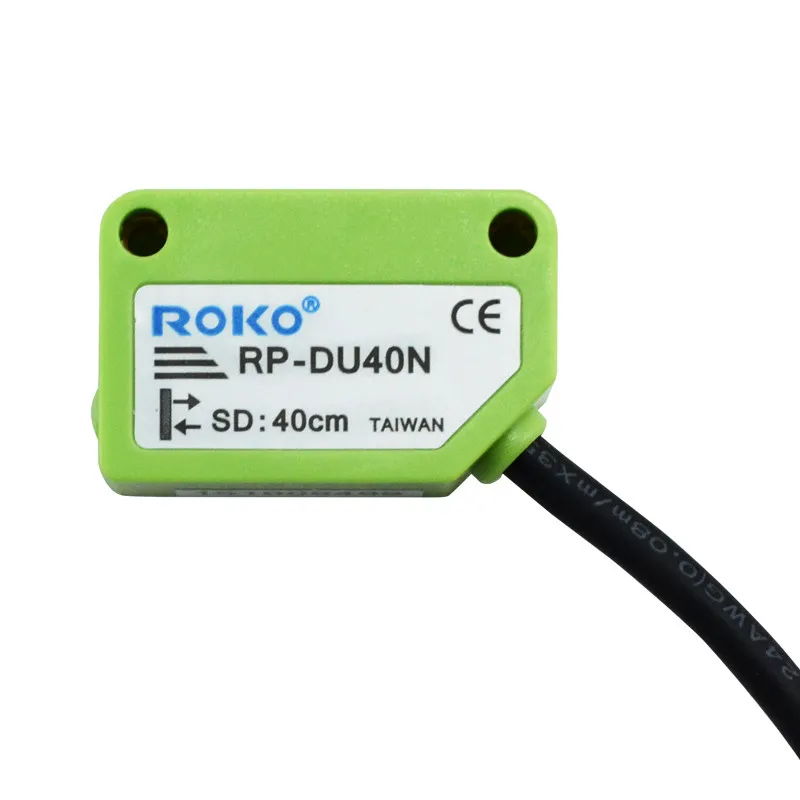 Genuine Ruike ROKO square photoelectric switch RP-DU40N detection distance 40CM small sensor
Genuine Ruike ROKO square photoelectric switch RP-DU40N detection distance 40CM small sensor