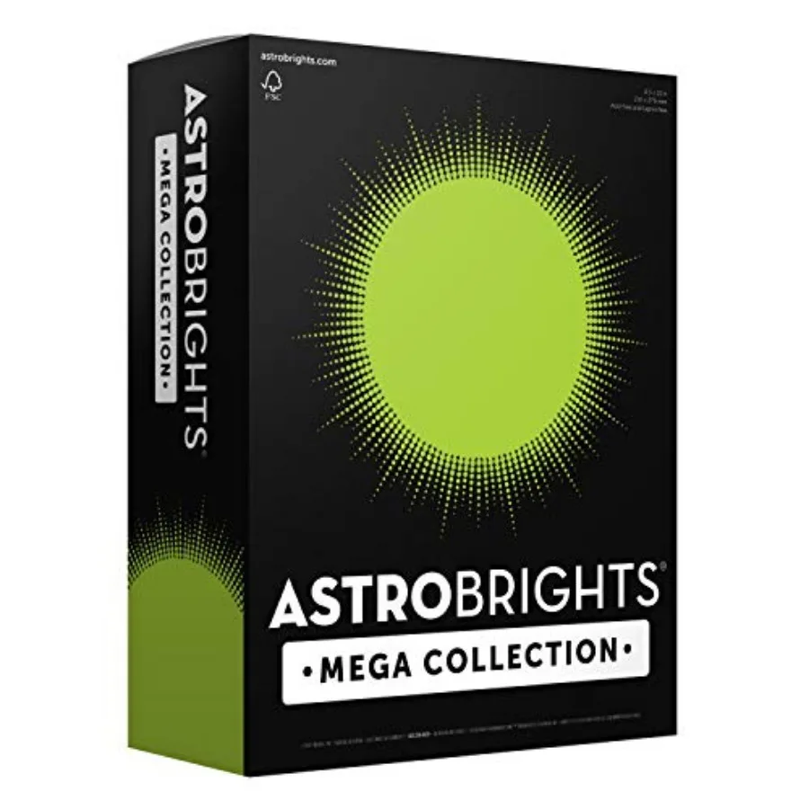Mega Collection, Colored Paper, Bright Green, 625 Sheets, 24 lb/89 gsm, 8.5" x"- MORE SHEETS! 9622
Mega Collection, Colored Paper, Bright Green, 625 Sheets, 24 lb/89 gsm, 8.5" x"- MORE SHEETS! 9622