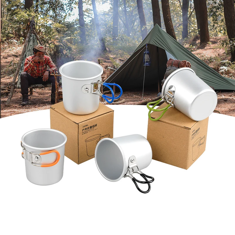 150ml Portable Aluminum Alloy Folding Camping Cup Lightweight Outdoor Mug for Beer Coffee Suitable for Camping Hiking Traveling
150ml Portable Aluminum Alloy Folding Camping Cup Lightweight Outdoor Mug for Beer Coffee Suitable for Camping Hiking Traveling