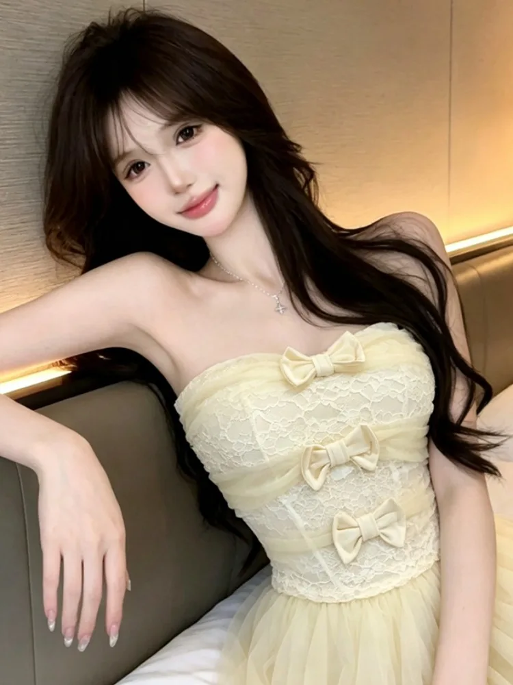 Sweet Style Knot Tube Top Vest Women Summer New Outwear Slimming Short Fashion Top Korean Style Knitted mid Waist
Sweet Style Knot Tube Top Vest Women Summer New Outwear Slimming Short Fashion Top Korean Style Knitted mid Waist