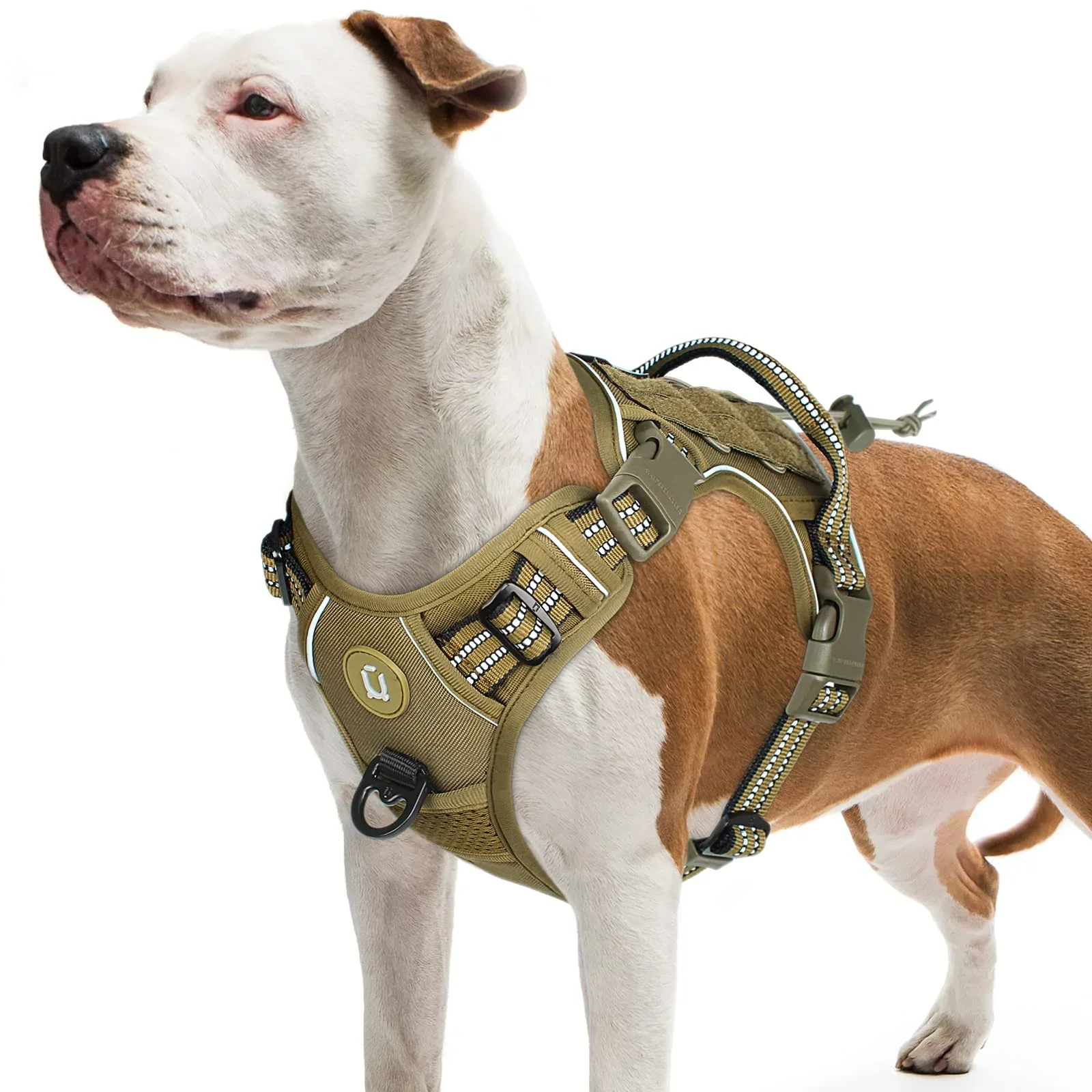Tactical Dog Harness, No Pull Dog Harness, Adjustable Breathable MOLLE Dog Vest Harness for Medium Large Dog Reflective Military
Tactical Dog Harness, No Pull Dog Harness, Adjustable Breathable MOLLE Dog Vest Harness for Medium Large Dog Reflective Military