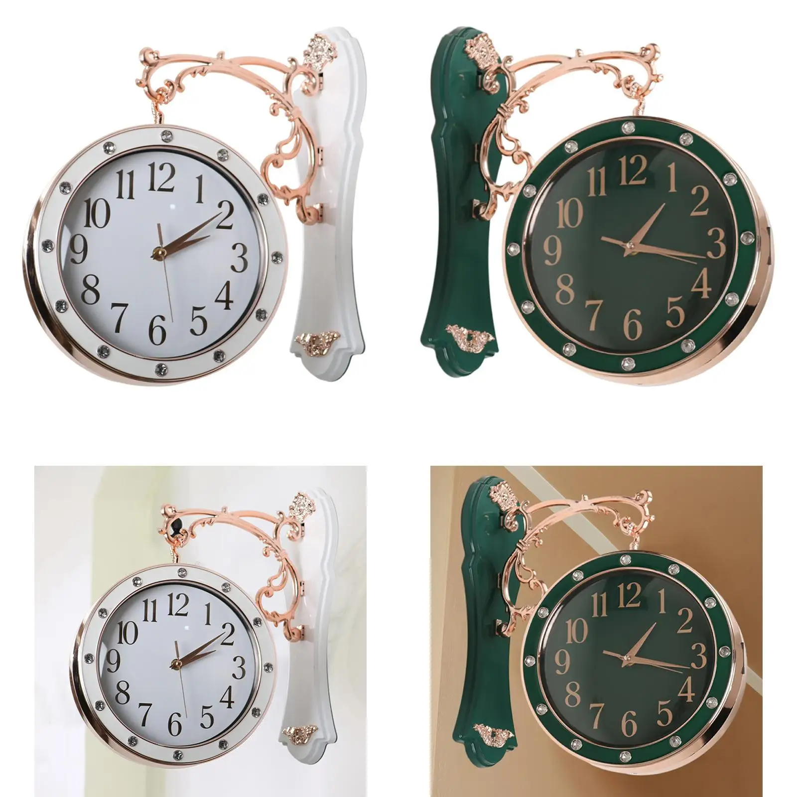 Double Sided Wall Clock Battery Operated Decorative Home Decor Timepiece for Wedding Bedroom Housewarming Train Station Party
Double Sided Wall Clock Battery Operated Decorative Home Decor Timepiece for Wedding Bedroom Housewarming Train Station Party