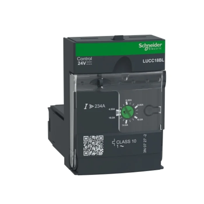 Schnei-der LUCC18BL, Advanced control unit, TeSys Ultra, 1P, 4.5 to 18A, protection & diagnostic, In stock, Original New
Schnei-der LUCC18BL, Advanced control unit, TeSys Ultra, 1P, 4.5 to 18A, protection & diagnostic, In stock, Original New