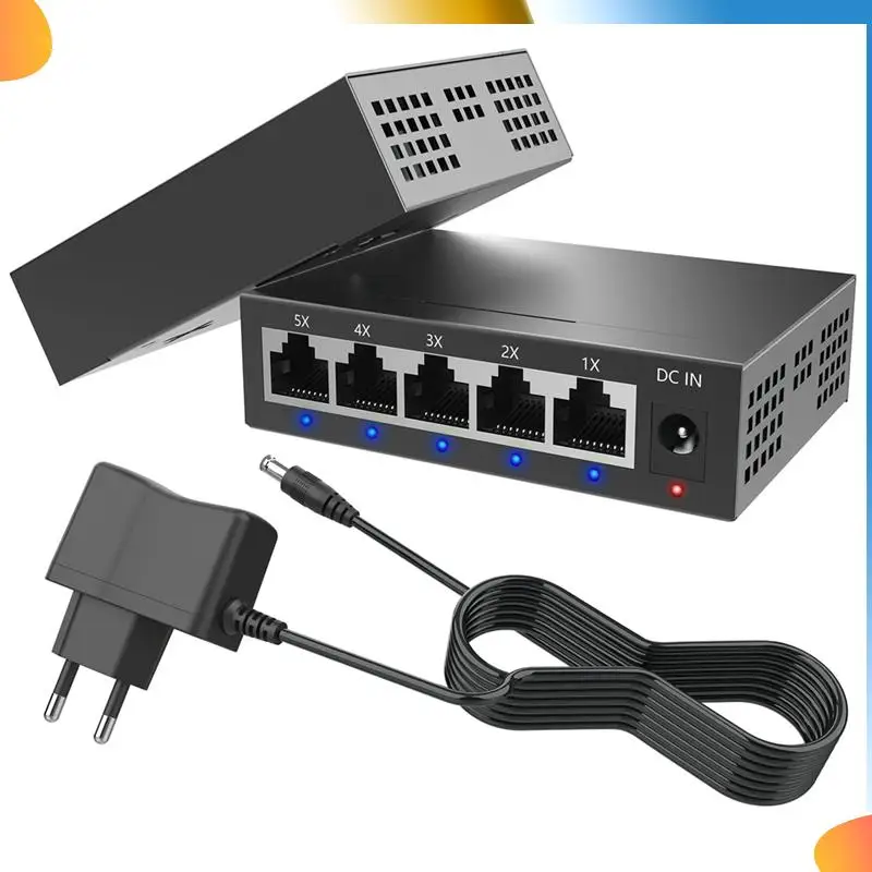 B48A 5 Port Gigabit Industrial Switch 1000Mbps Mini Network Ethernet Switch Home Splitter Office Network Distributor
B48A 5 Port Gigabit Industrial Switch 1000Mbps Mini Network Ethernet Switch Home Splitter Office Network Distributor