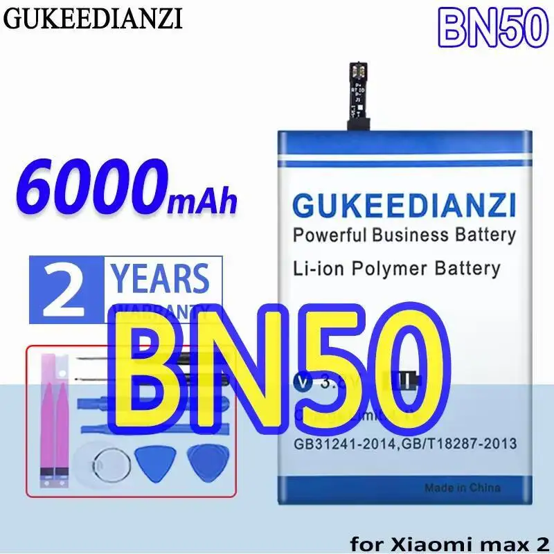 Stable Reliable Power Supply BN50 Mobile Phone Battery For Xiaomi Max 2 6000Mah
Stable Reliable Power Supply BN50 Mobile Phone Battery For Xiaomi Max 2 6000Mah