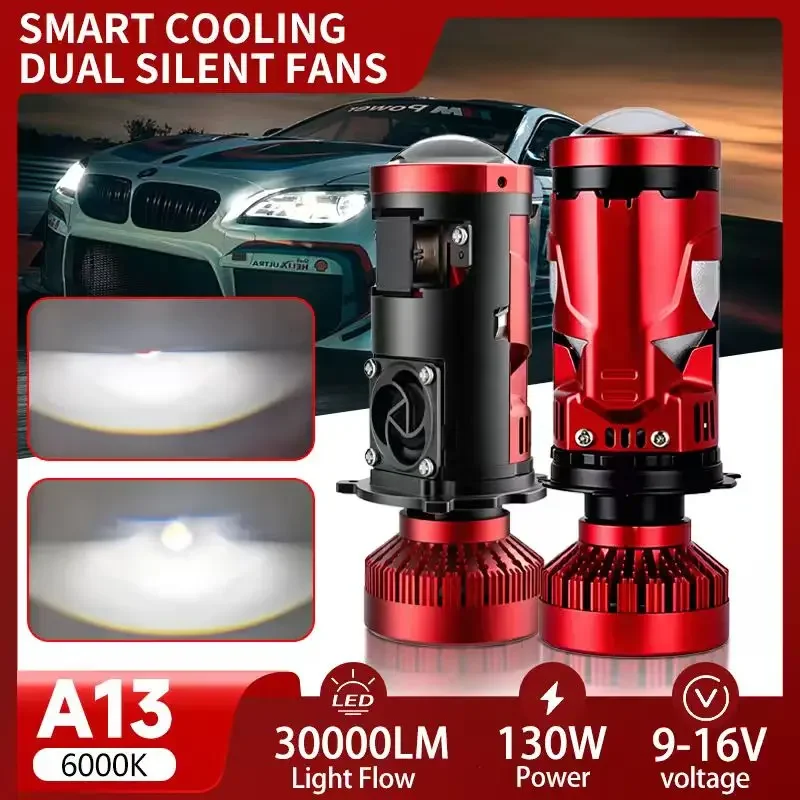2PCS LED H4 Projector Lens Headlight Dual Fan Cooling High Low Beam Bulb For Cars Motorcycles Auto Headlamp Halogen Replacement
2PCS LED H4 Projector Lens Headlight Dual Fan Cooling High Low Beam Bulb For Cars Motorcycles Auto Headlamp Halogen Replacement
