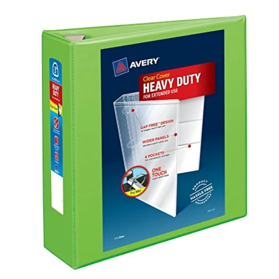 Heavy-Duty View 3 Ring Binder, 3" One Touch EZD Rings, 670-Sheet Capacity, 3.5 Inch Wide Spine, Great for Home, School Supplies
Heavy-Duty View 3 Ring Binder, 3" One Touch EZD Rings, 670-Sheet Capacity, 3.5 Inch Wide Spine, Great for Home, School Supplies