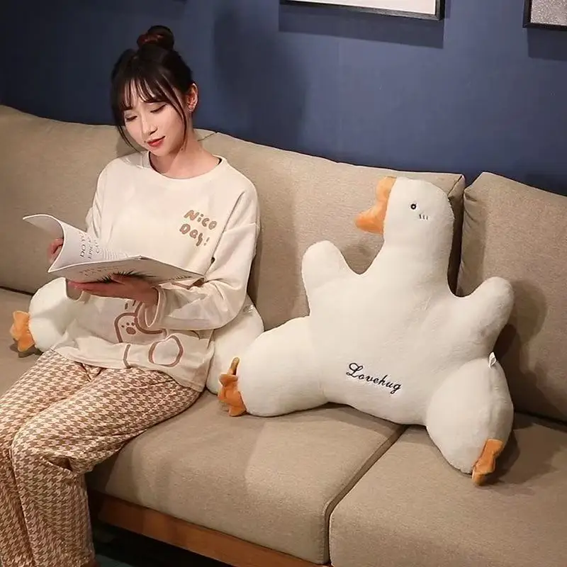Cute Goose Lumbar Support Pillow Soft Plush Filled Ergonomic Backrest Cushion with Arm for Office Chair Sofa Bed Reading Redroom
Cute Goose Lumbar Support Pillow Soft Plush Filled Ergonomic Backrest Cushion with Arm for Office Chair Sofa Bed Reading Redroom